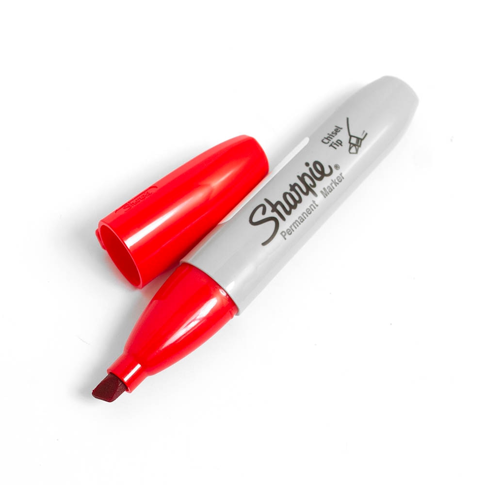 Sharpie, Markers, Art & School, Chisel, 82403, Red